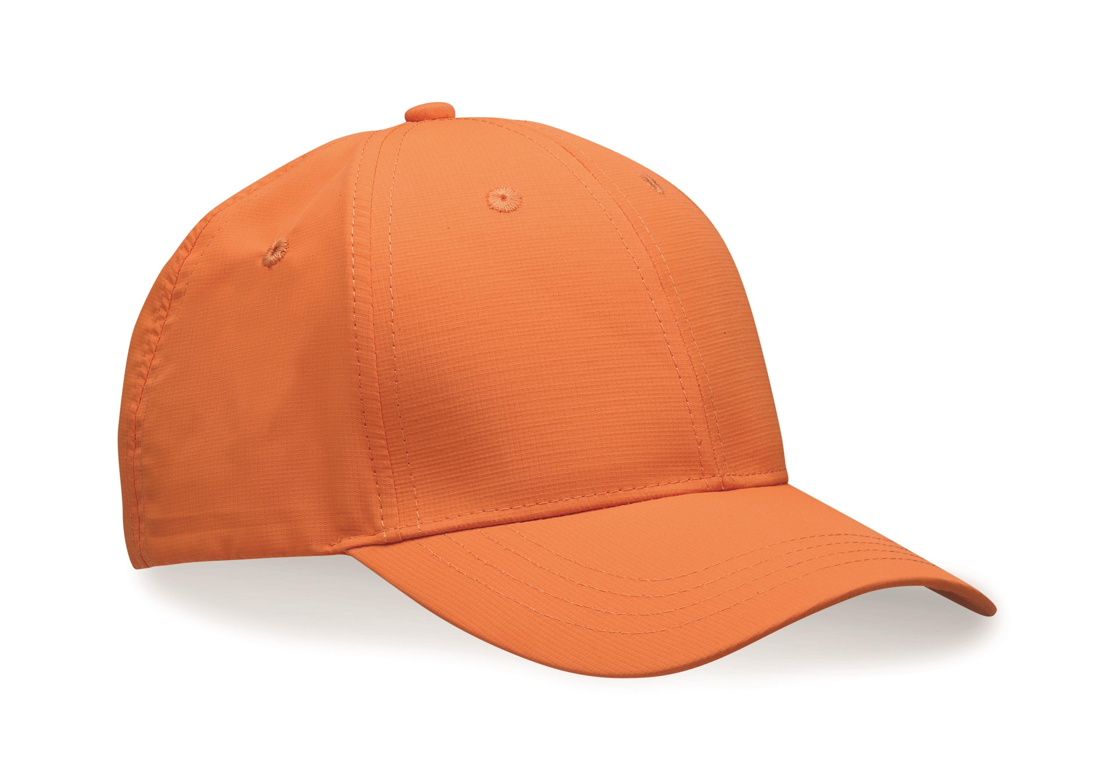 Performance 6 Panel Cap - Orange - Orange Only