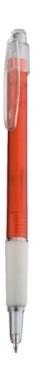 End Of Range Frosted Ball Pen With Rubber Grip.