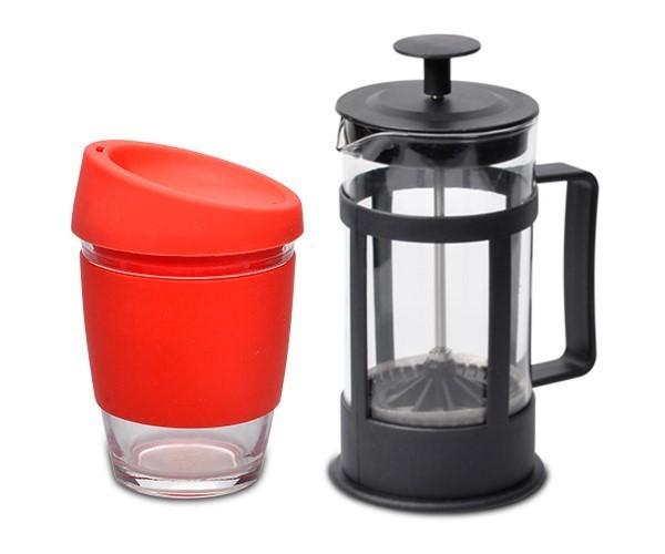 Kooshty Single Koffee Set With Black Plunger - Res Only