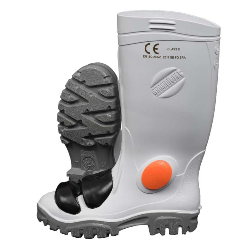 Shosholoza Gumboot Stc + M White/grey