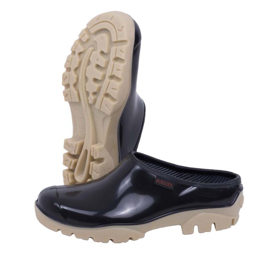 Shova Pvc Clog Black/ivory