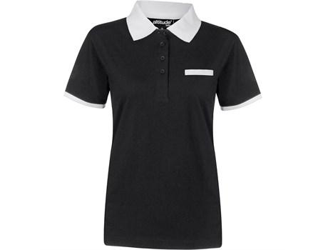 Ladies Caliber Golf Shirt - Black Only