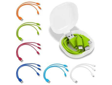 Trident 3-in-1 Charging Cable In Compact Case