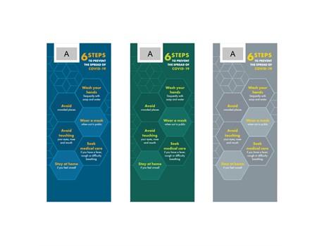 Luhman Africa Covid-19 Pull-up Banner