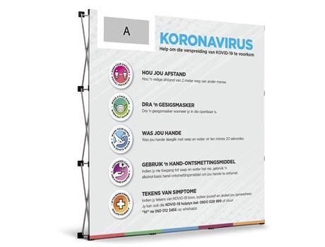 Venus Afrikaans Covid-19 Banner Wall