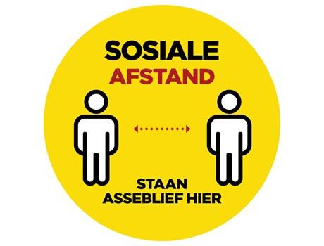 Jupiter Afrikaans Round Laminated Anti-slip Floor Vinyl (set Of 8)