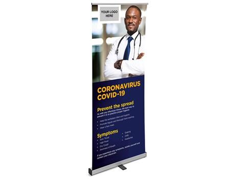Mercury Africa Covid-19 Pull-up Banner