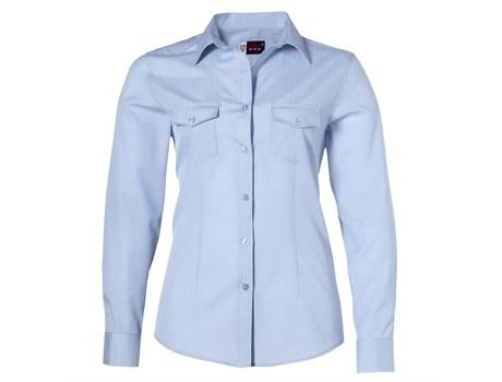 Ladies Long Sleeve Bayport Shirt - Light Blue Only