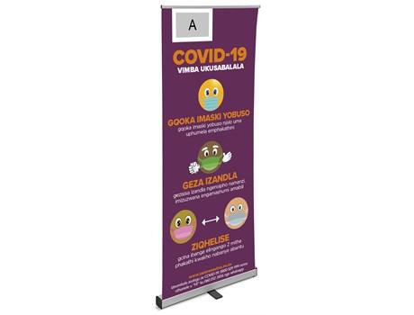 Antares Zulu Covid-19 Pull-up Banner