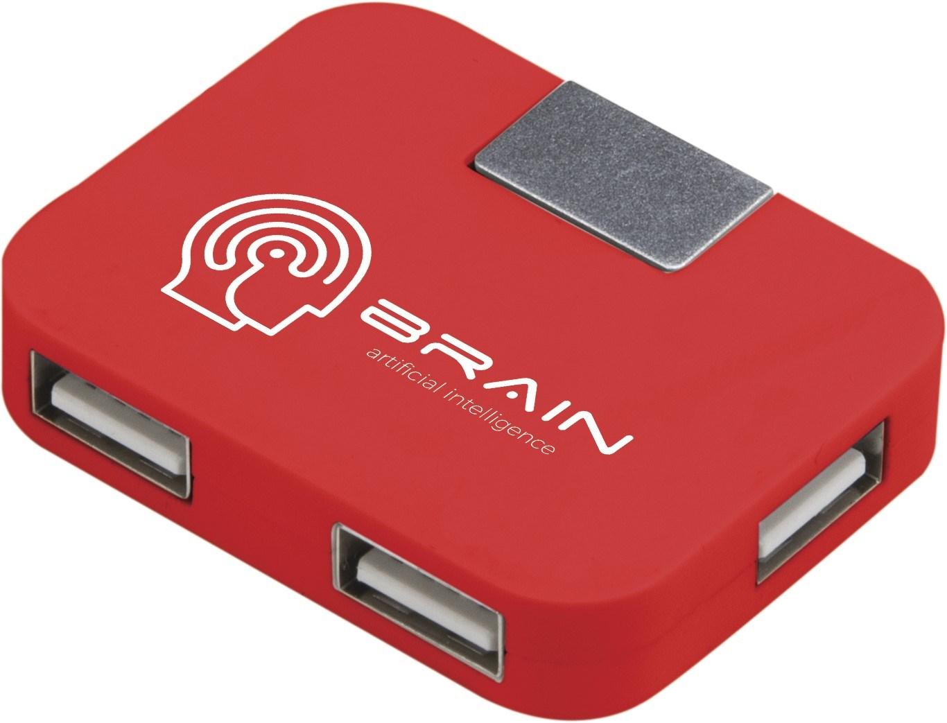 Cubic Usb Hub - Red Only