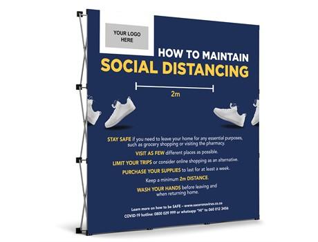 Centauri Covid-19 Banner Wall