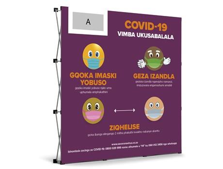 Antares Zulu Covid-19 Banner Wall