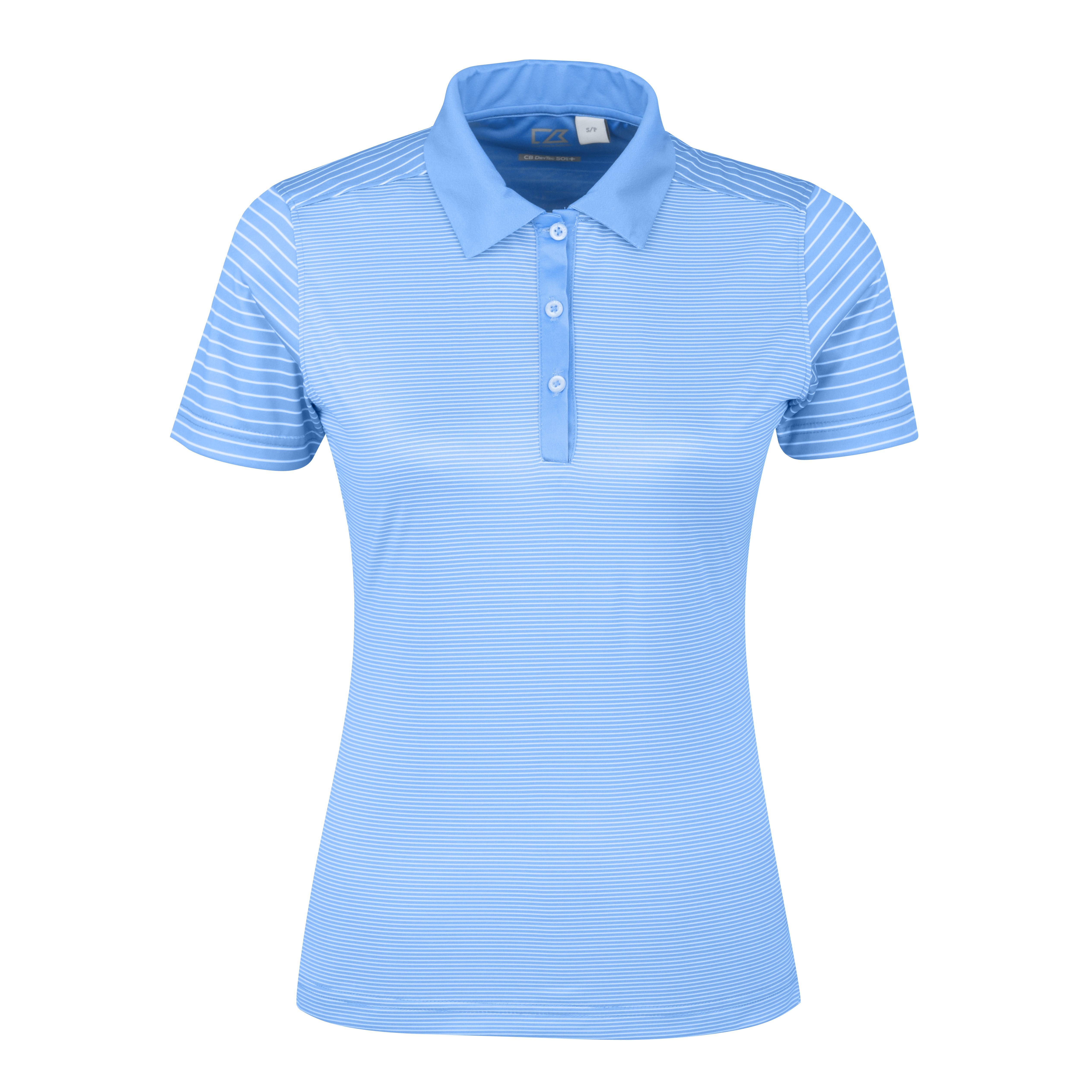 Ladies Compound Golf Shirt - Light Blue