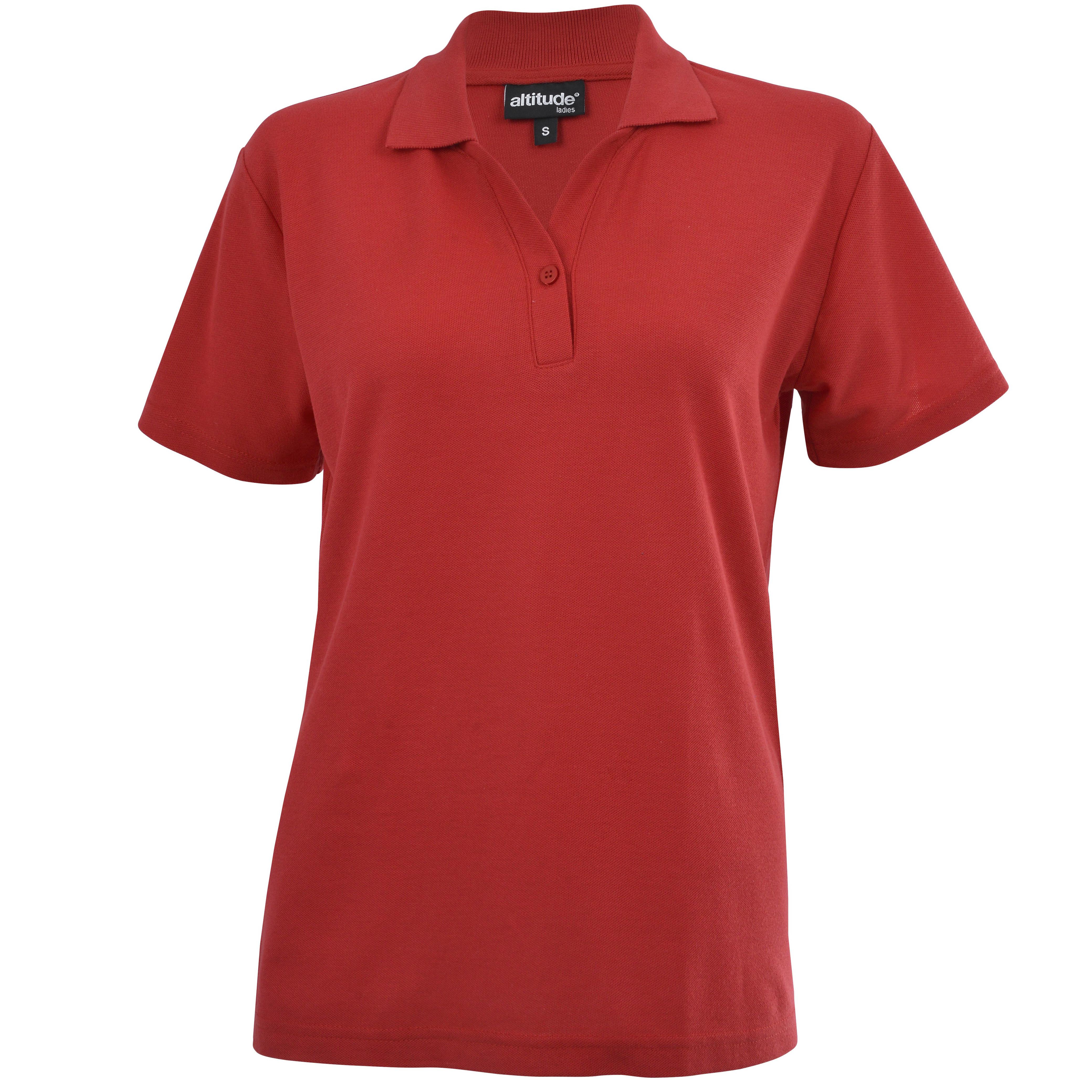 Ladies Melrose Heavyweight Golf Shirt - Red Only