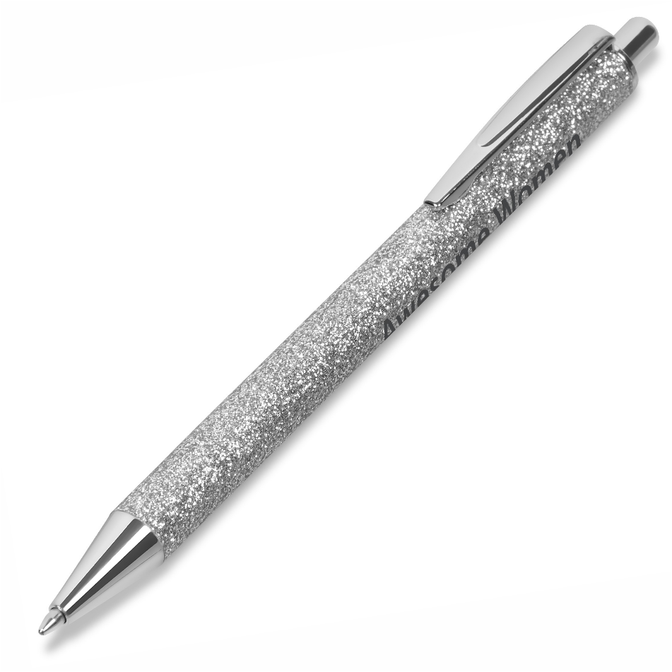 Sparkle Ball Pen  - Silver Only