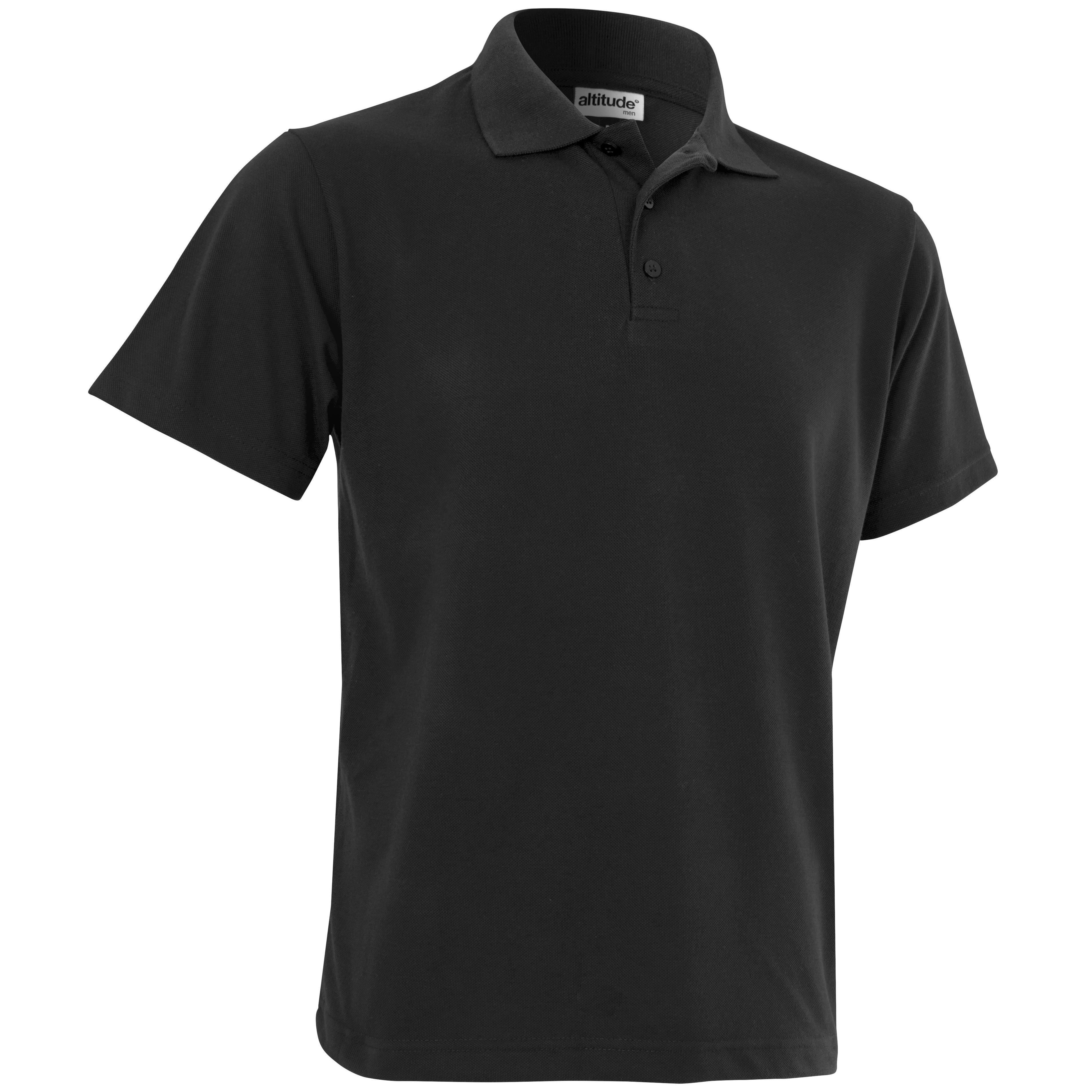 Mens Melrose Heavyweight Golf Shirt - Black Only