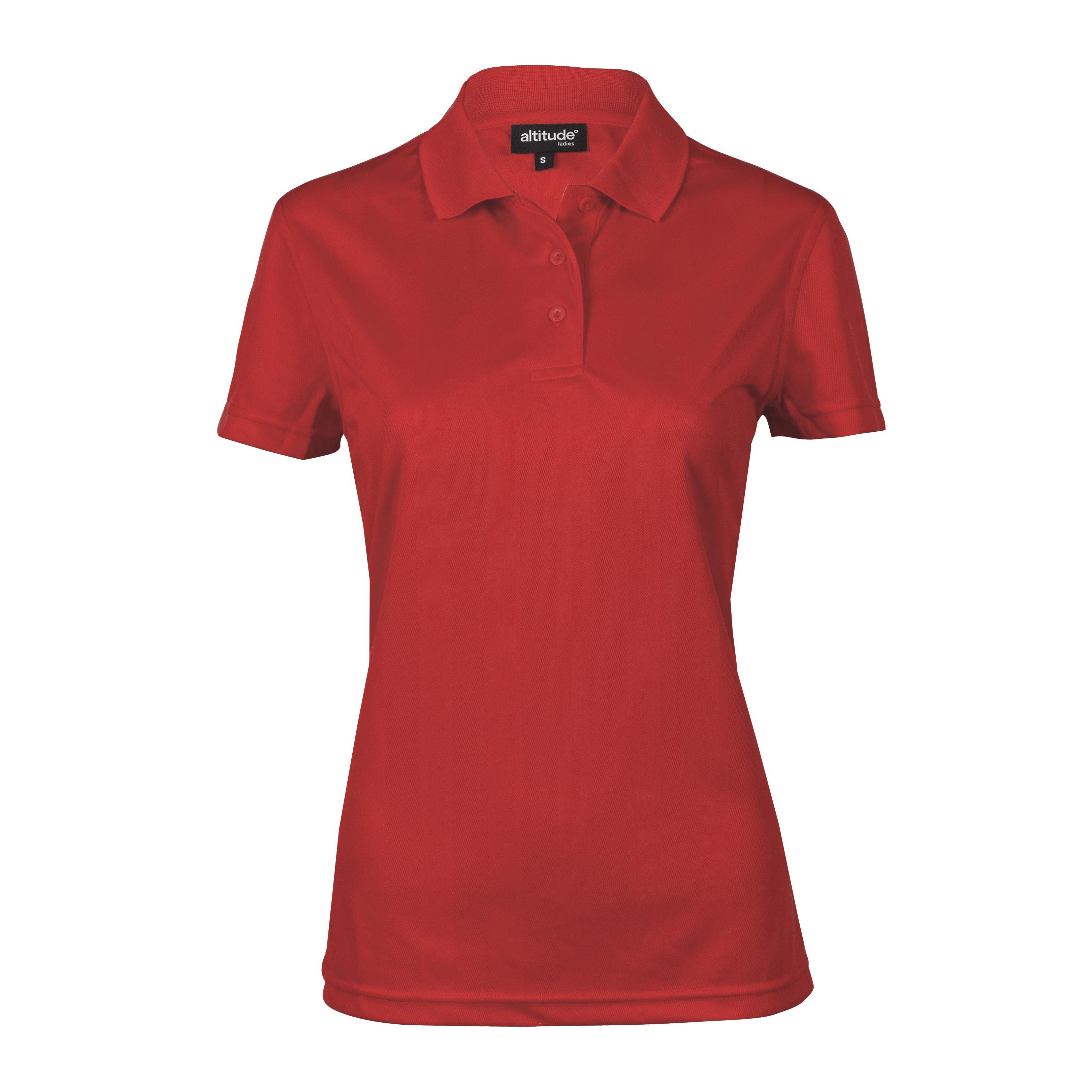 Ladies Barcelona Golf Shirt - Red Only