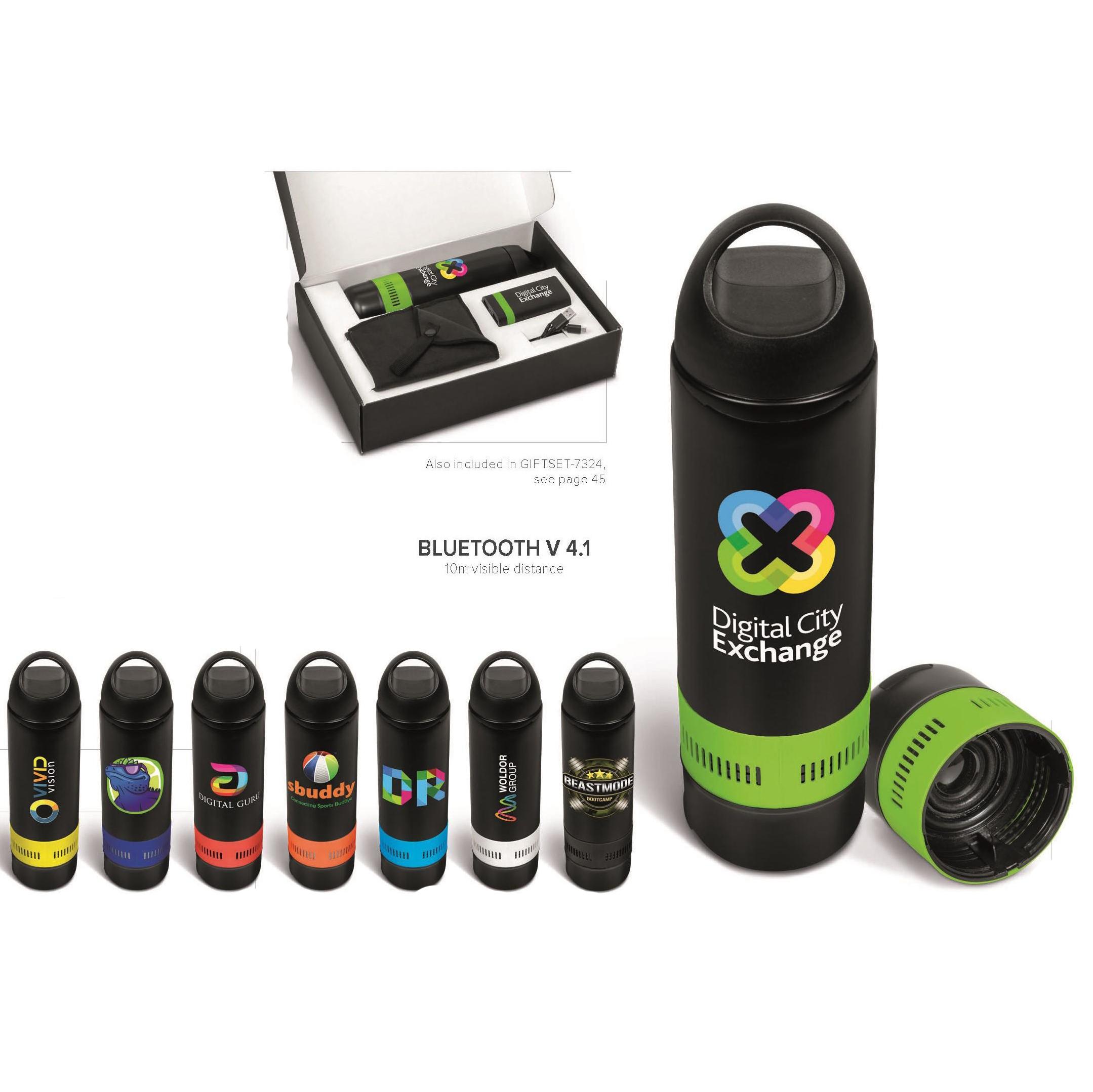 Bandit Deluxe Water Bottle & Bluetooth Speaker - 500ml