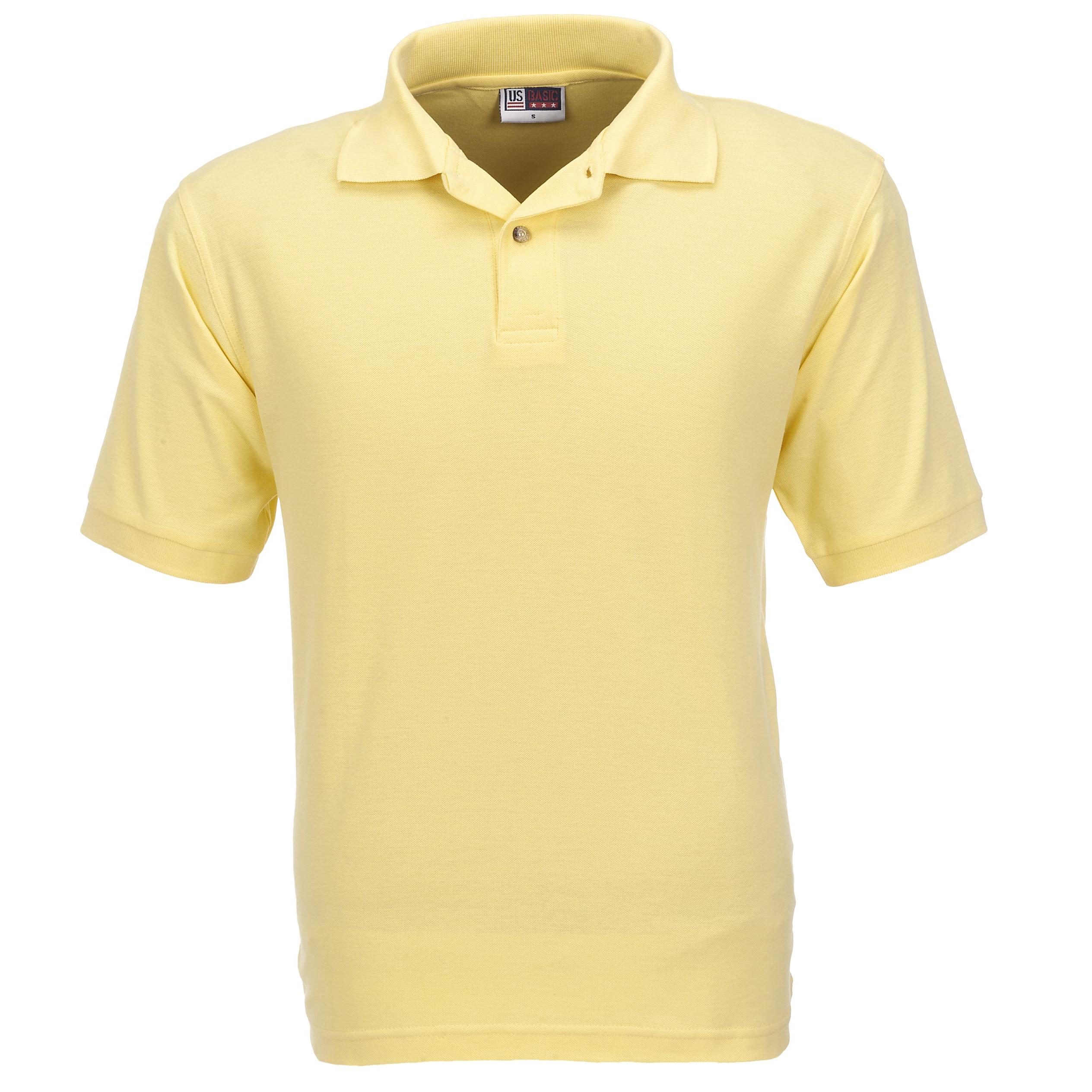 Mens Boston Golf Shirt - Yellow Only