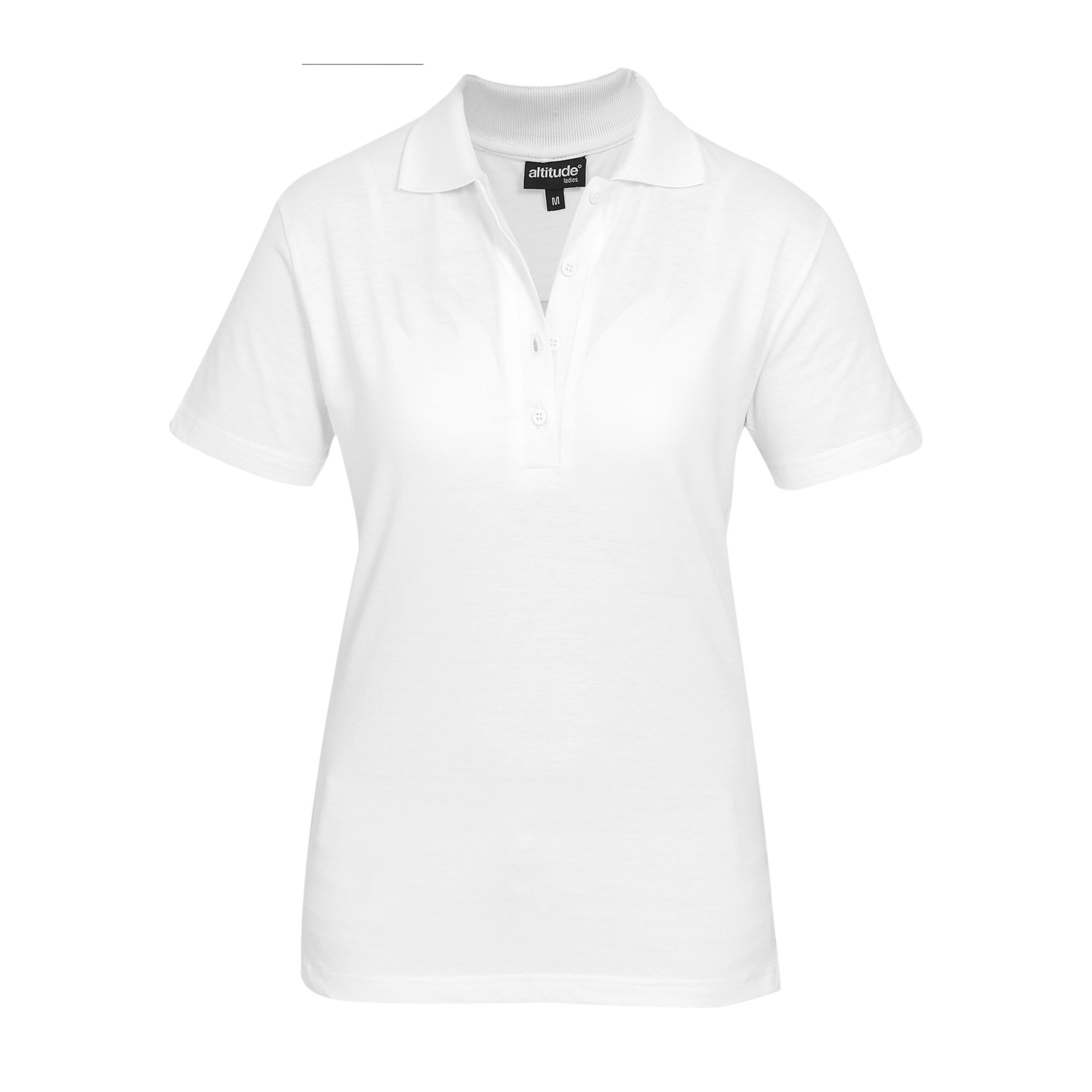Ladies Michigan Golf Shirt -white Only