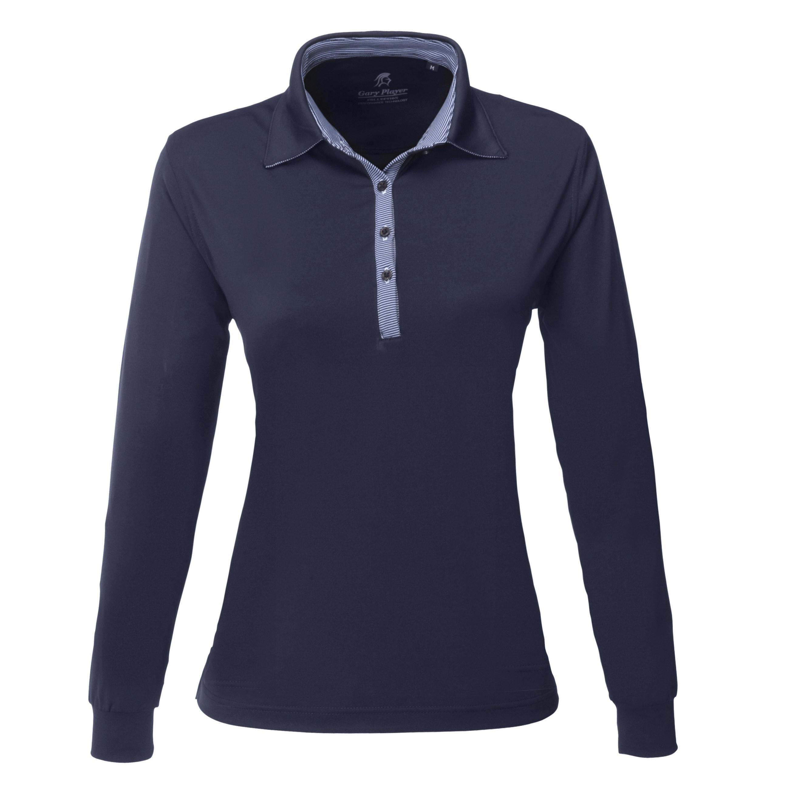 Ladies Long Sleeve Pensacola Golf Shirt - Navy Only