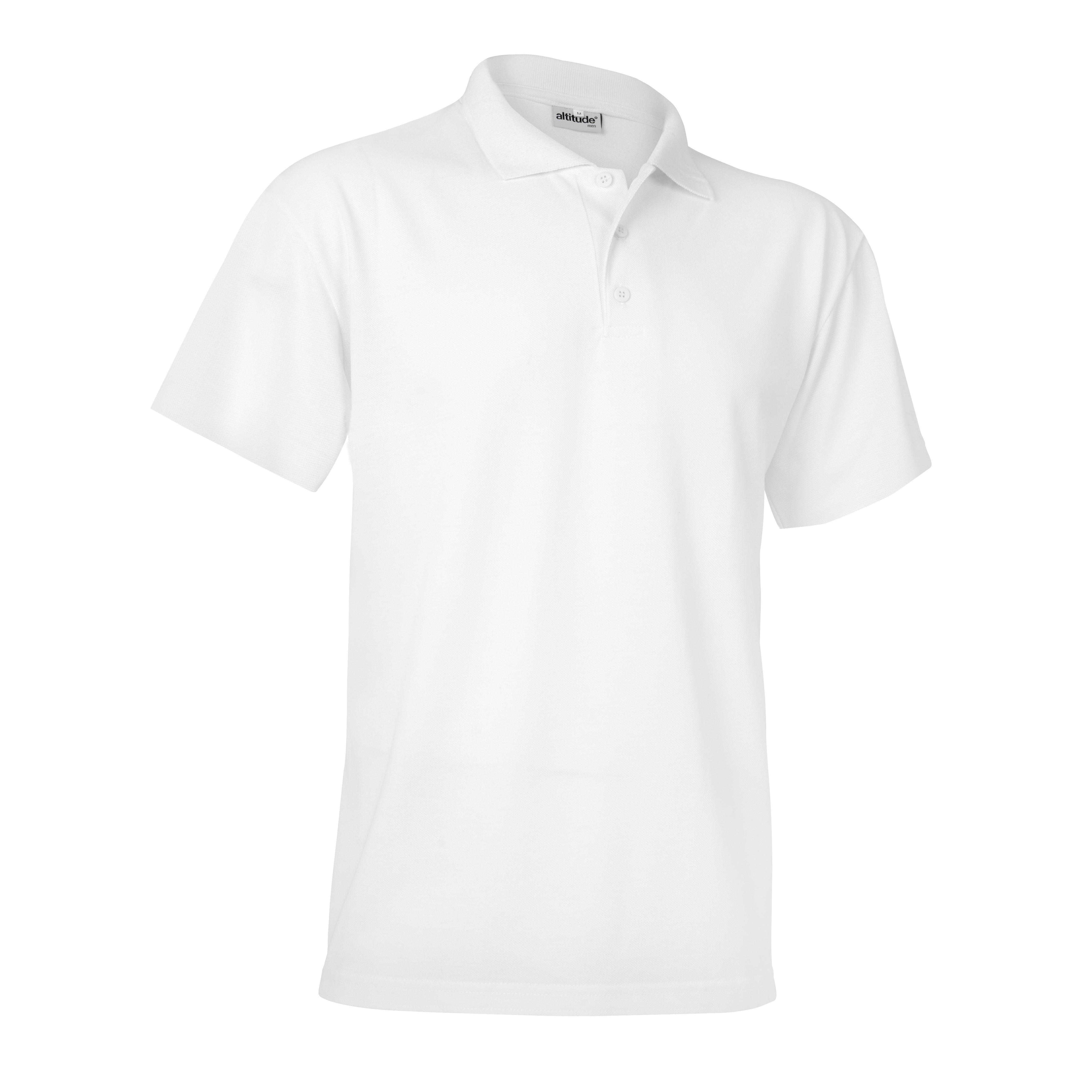 Mens Melrose Heavyweight Golf Shirt -white Only