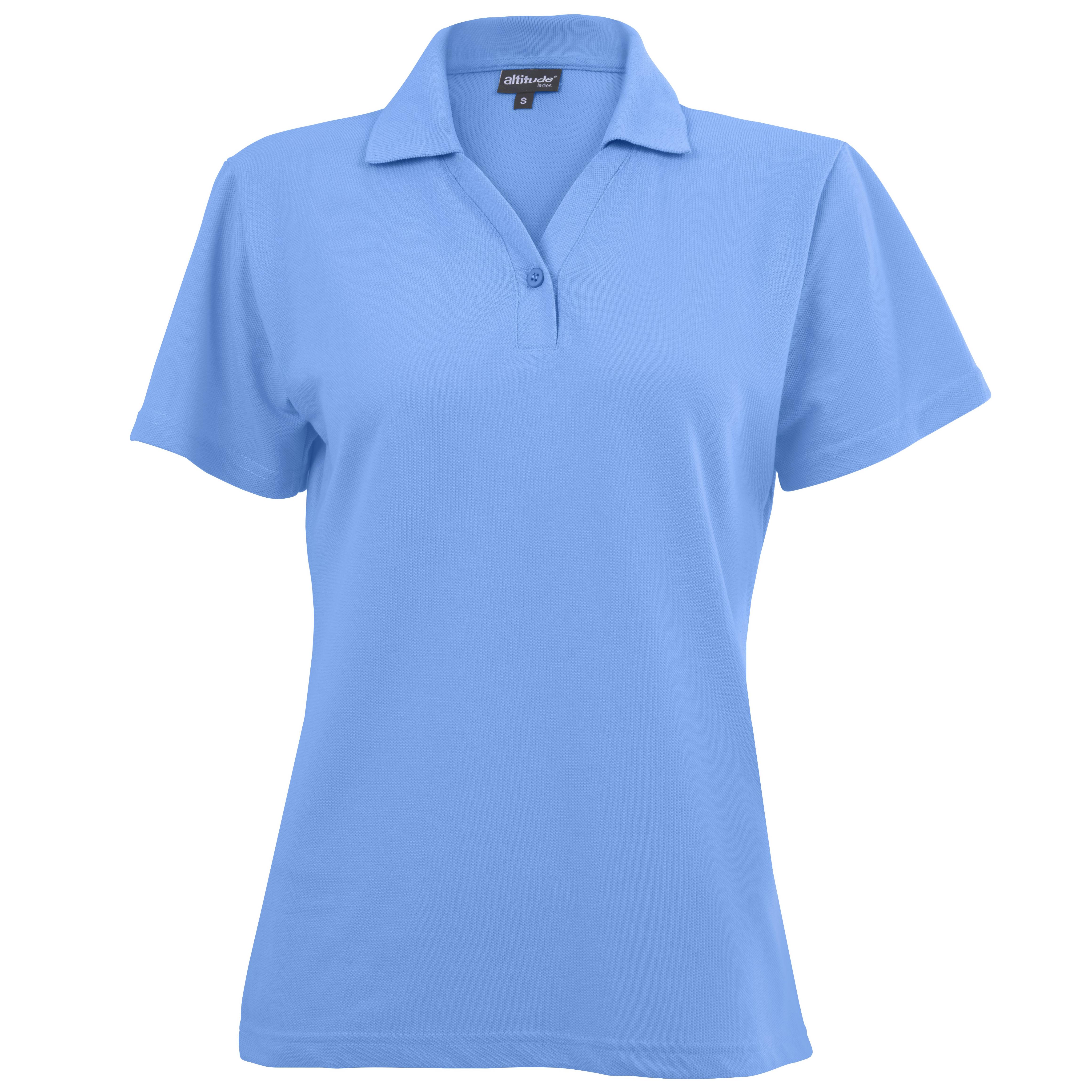 Ladies Melrose Heavyweight Golf Shirt - Light Blue Only