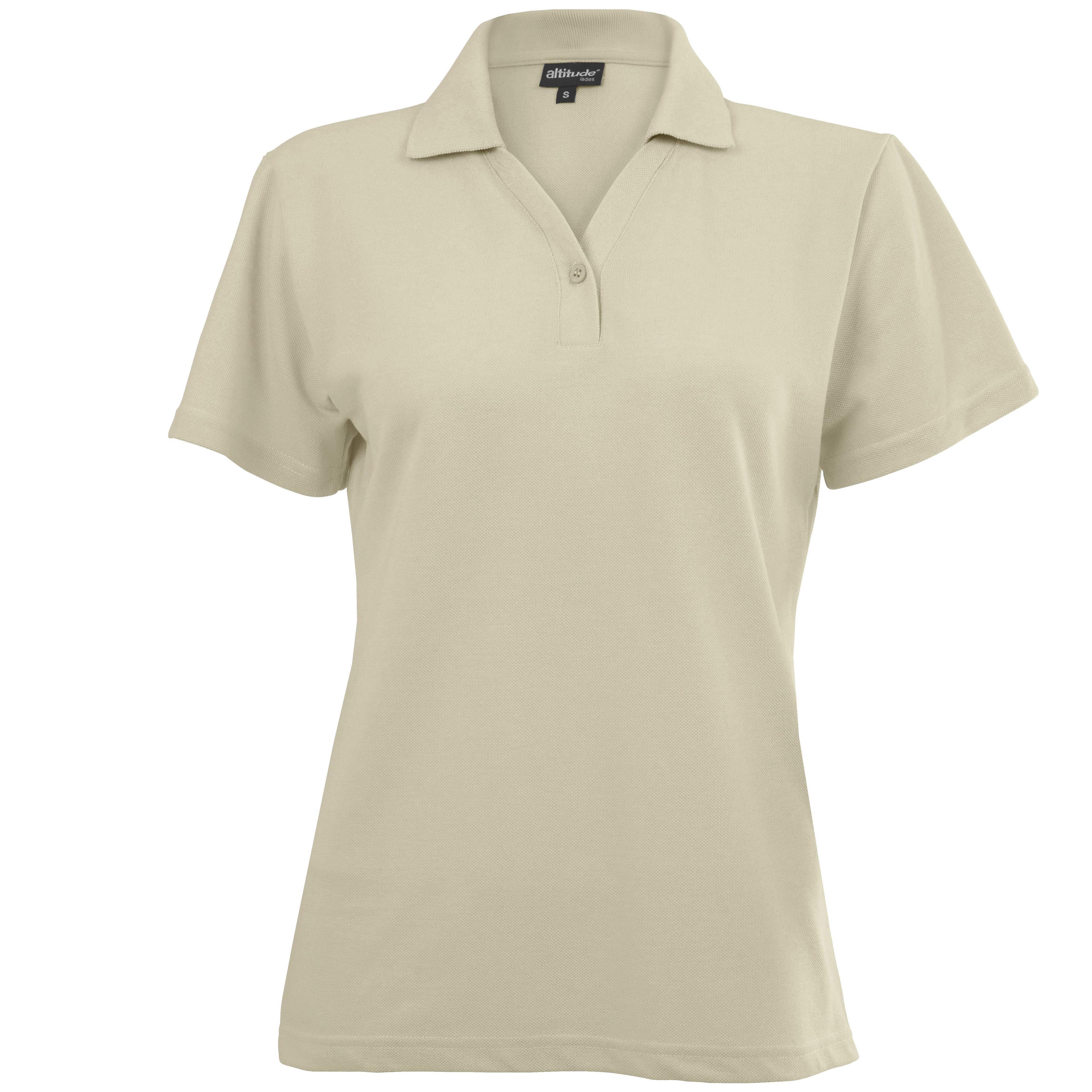 Ladies Melrose Heavyweight Golf Shirt - Stone Only