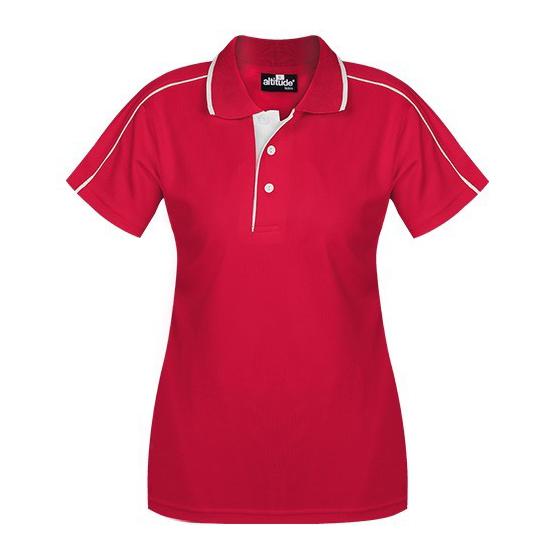 Golf Shirts / Golfers | Ladies California Golf Shirt - Red Only - 1