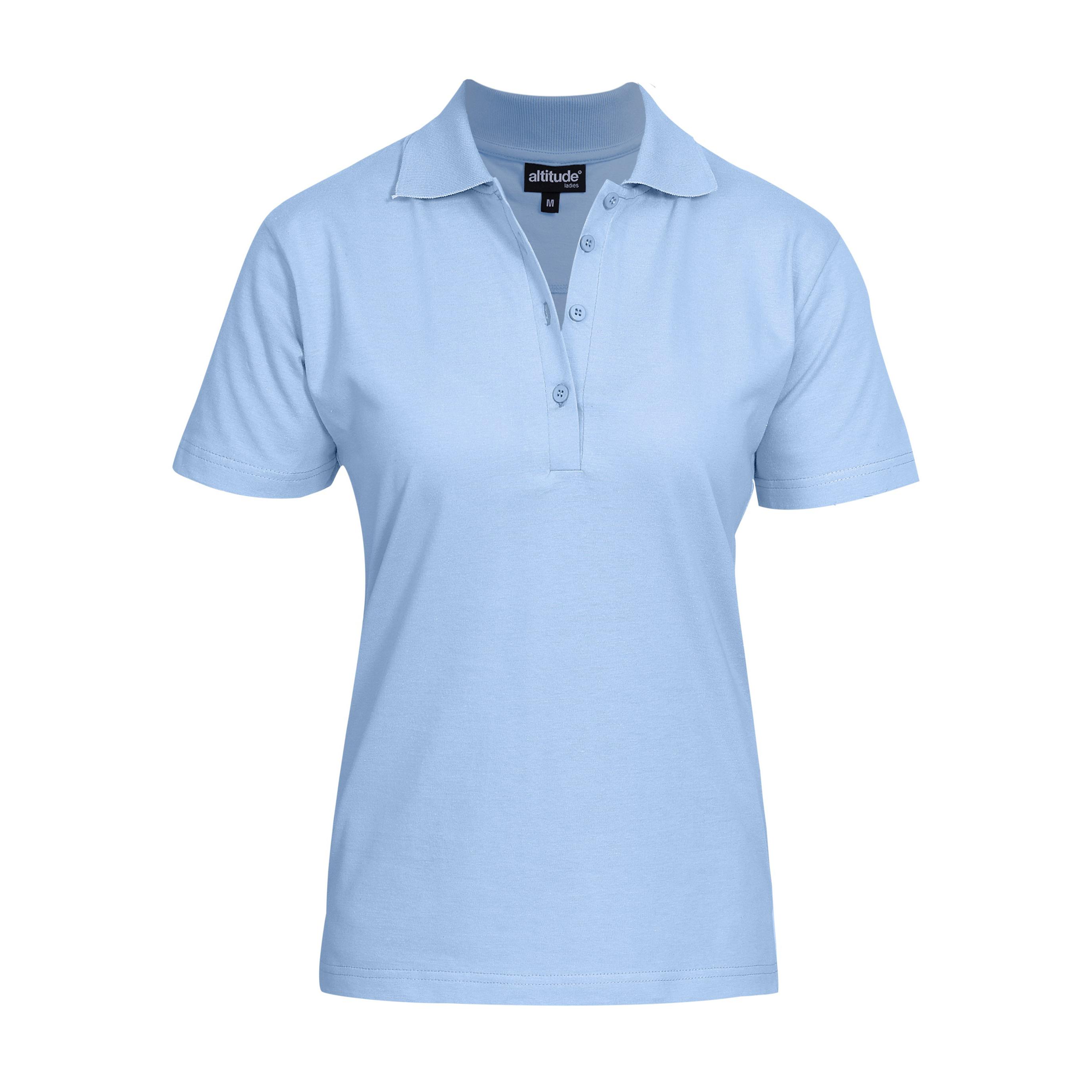 Ladies Michigan Golf Shirt - Light Blue Only