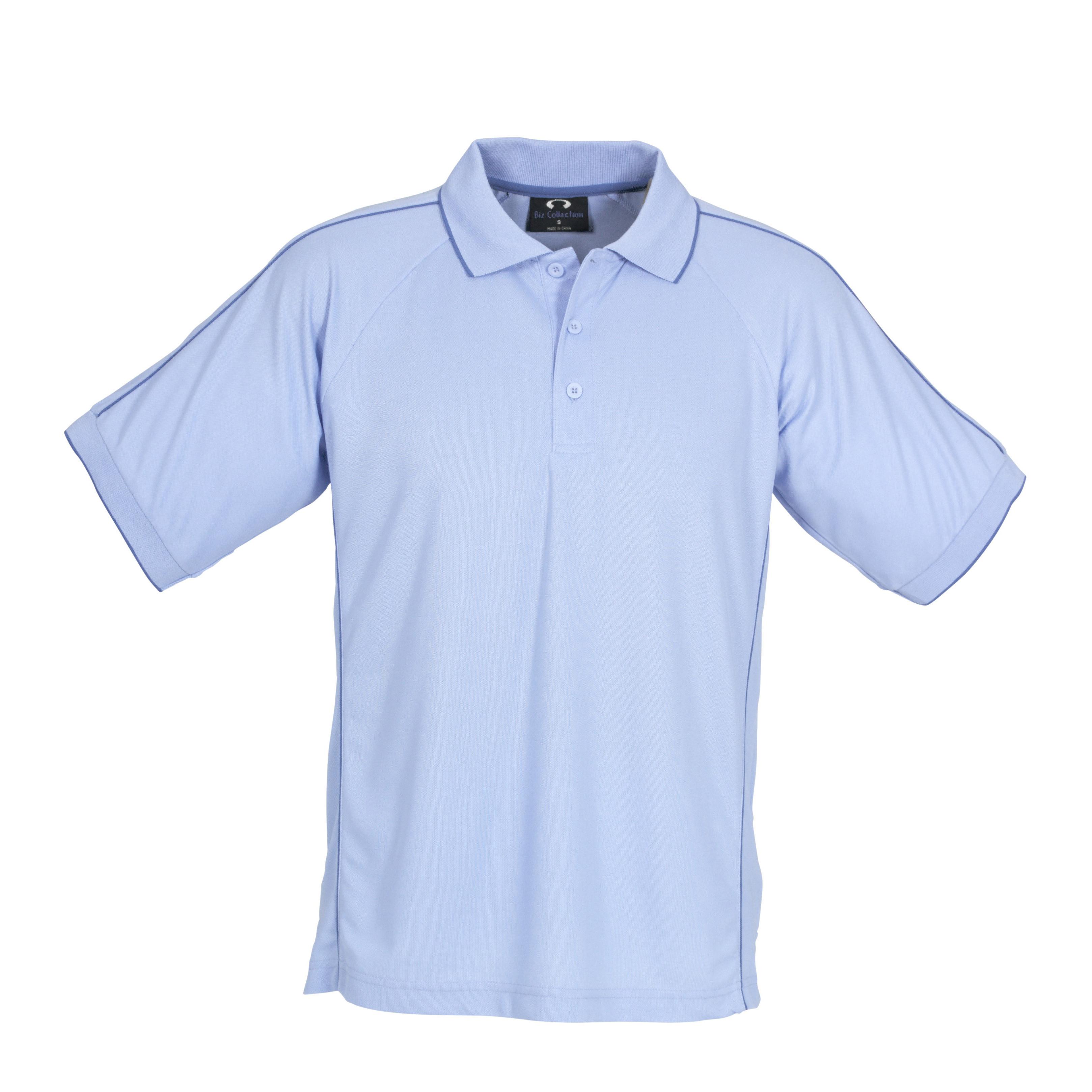 Golf Shirts / Golfers Mens Resort Golf Shirt Light Blue Only