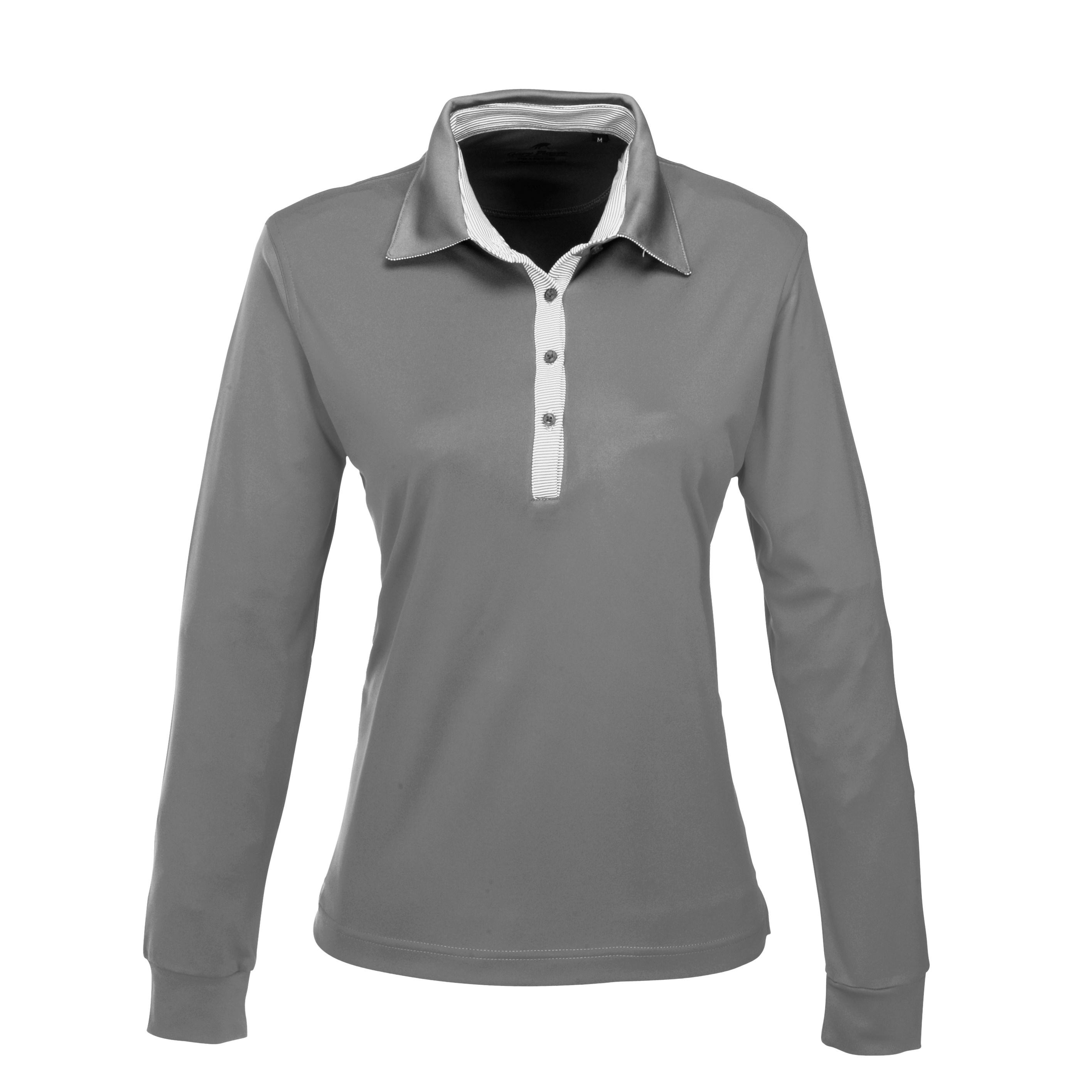 Ladies Long Sleeve Pensacola Golf Shirt - Grey Only