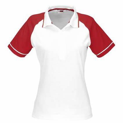 End of Range Clothing | Ladies Sydney Golf Shirt - Red Only - 1