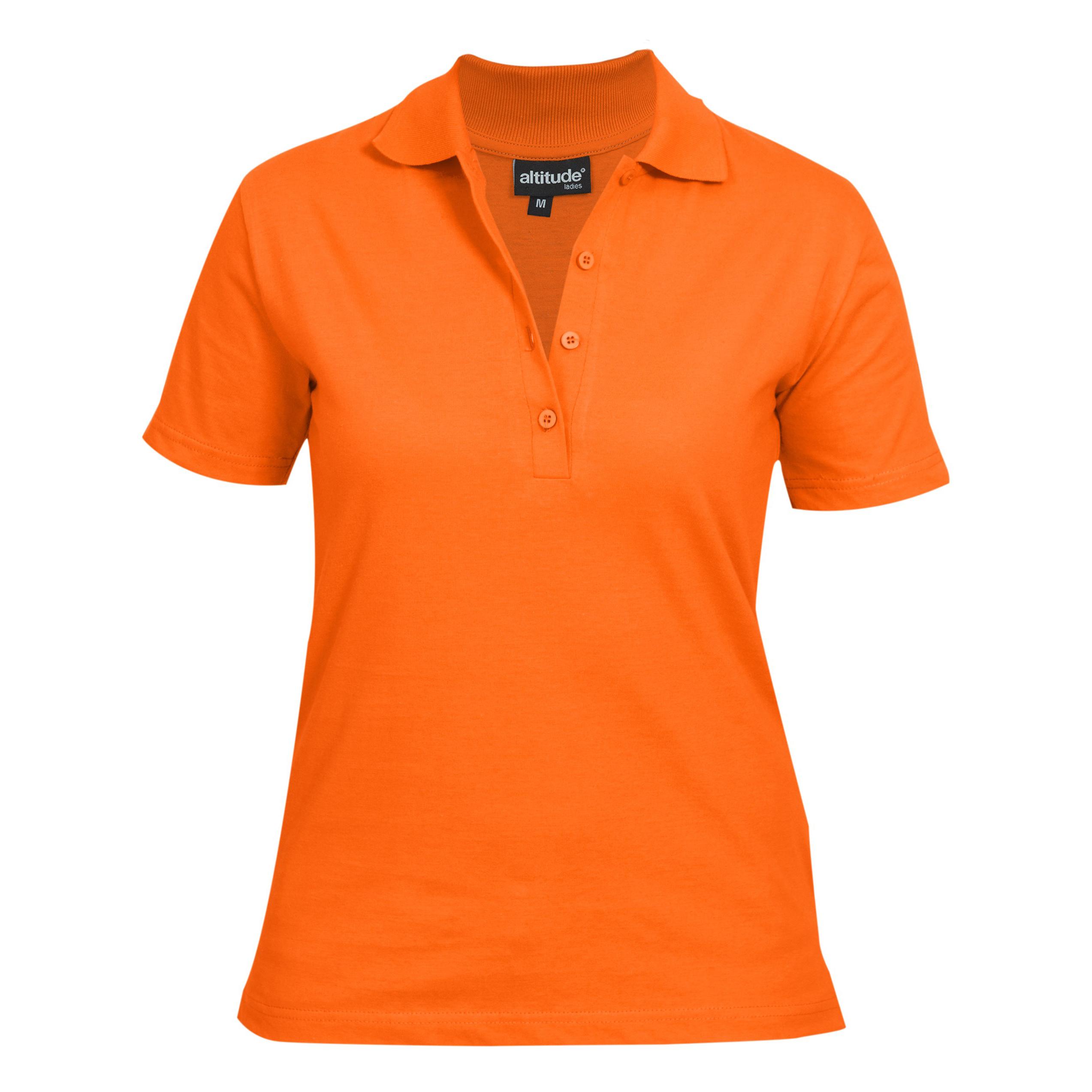 Ladies Michigan Golf Shirt - Orange Only