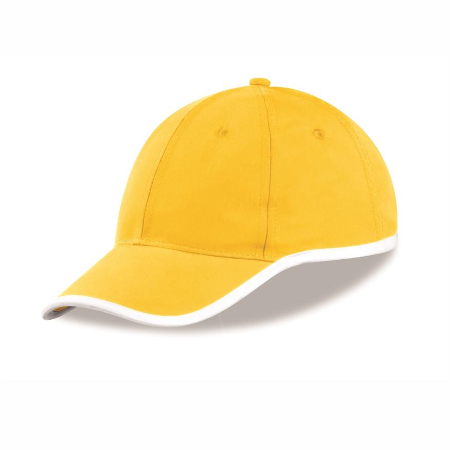 New Jersey 6 Panel Cap - Yellow - Yellow Only