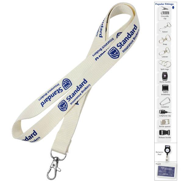 Bamboo Lanyard With 1 Colour Print - 2