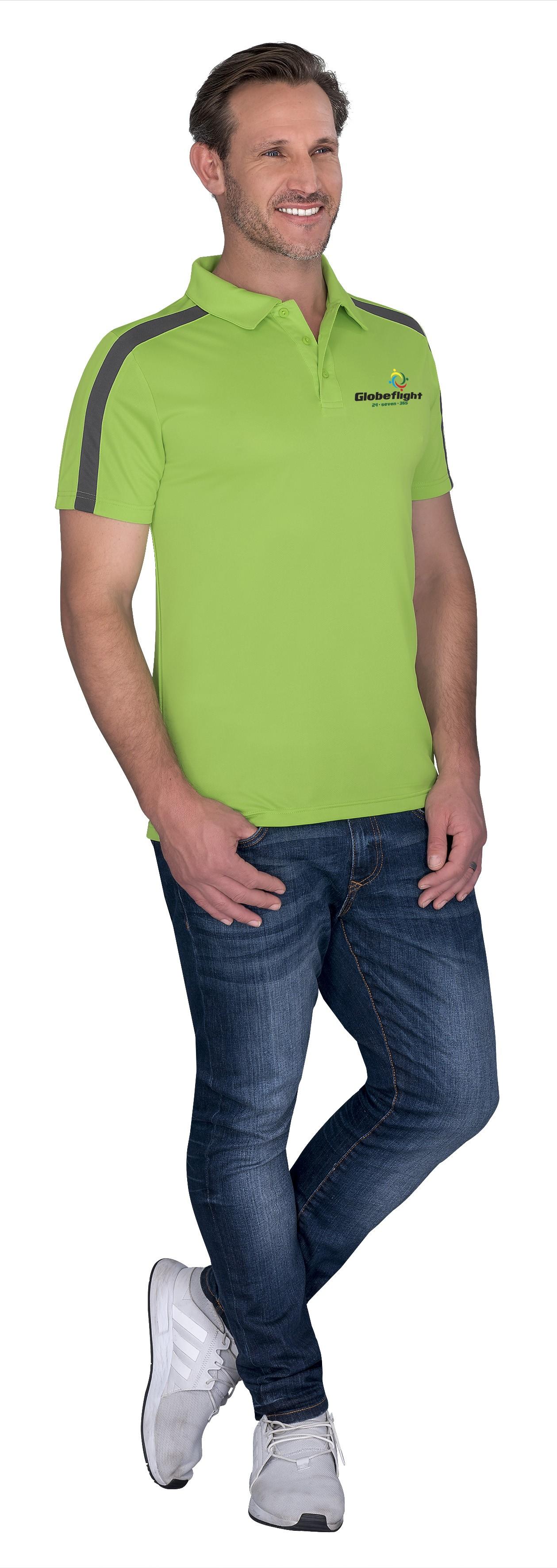 jeans and golf shirt