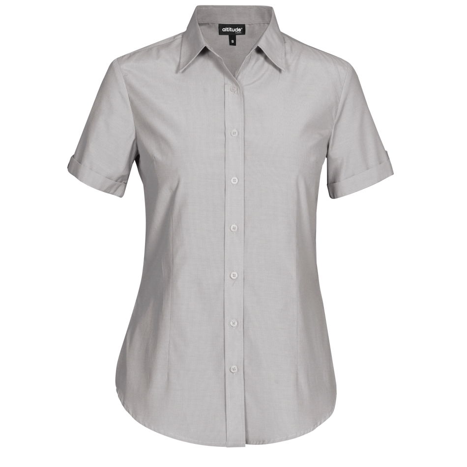 Ladies Short Sleeve Portsmouth Shirt - Grey Only