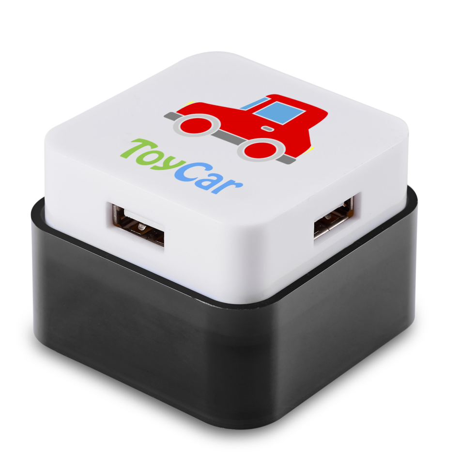 Rhombus Usb Hub - Charcoal - Charcoal Only