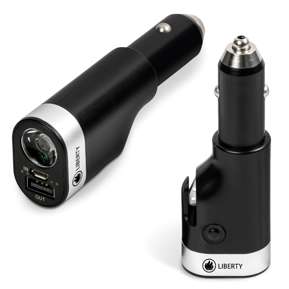 Blacktop 5-in-1 Car Tool & 2200mah Power Bank - Black Only