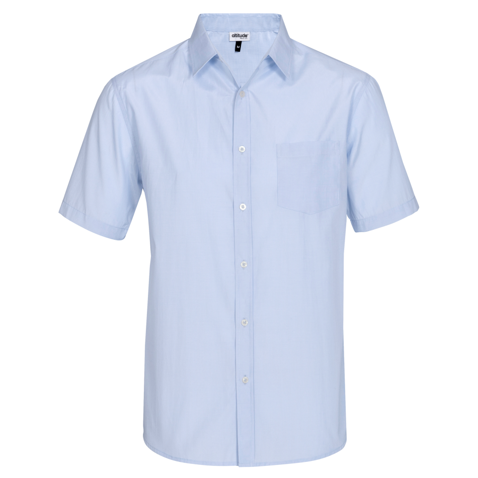 Mens Short Sleeve Portsmouth Shirt - Light Blue Only
