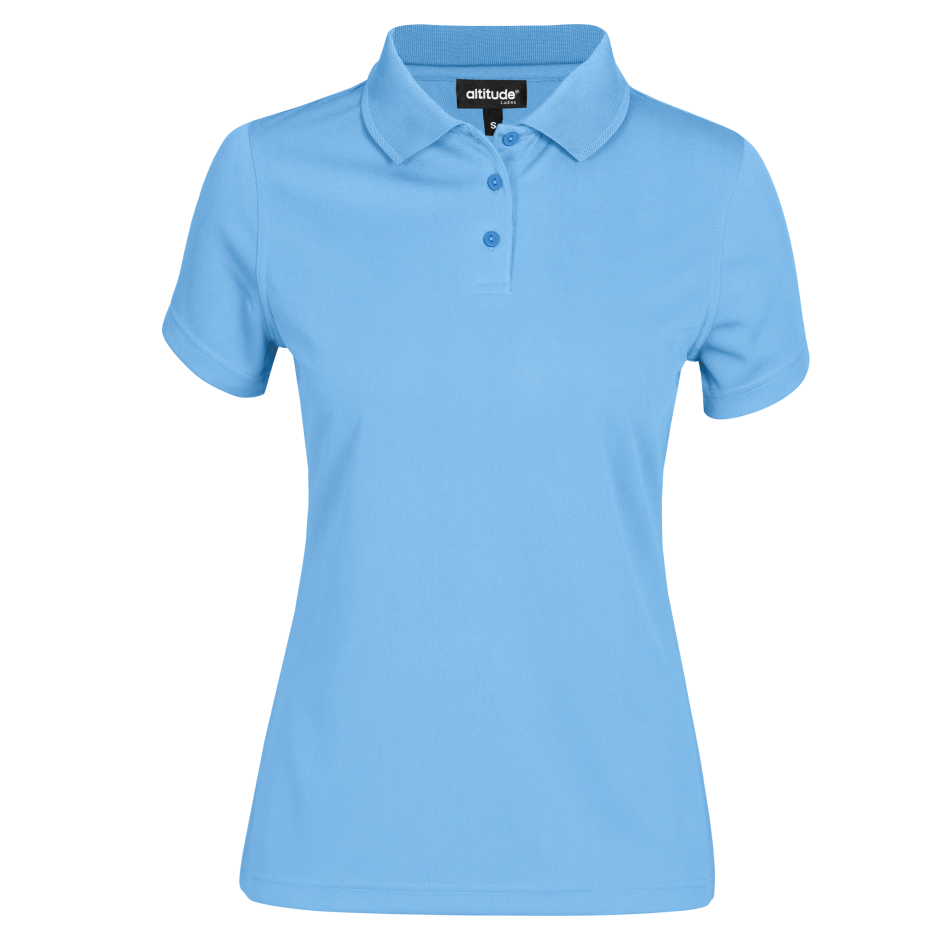 Ladies Distinct Golf Shirt - Sky Blue Only