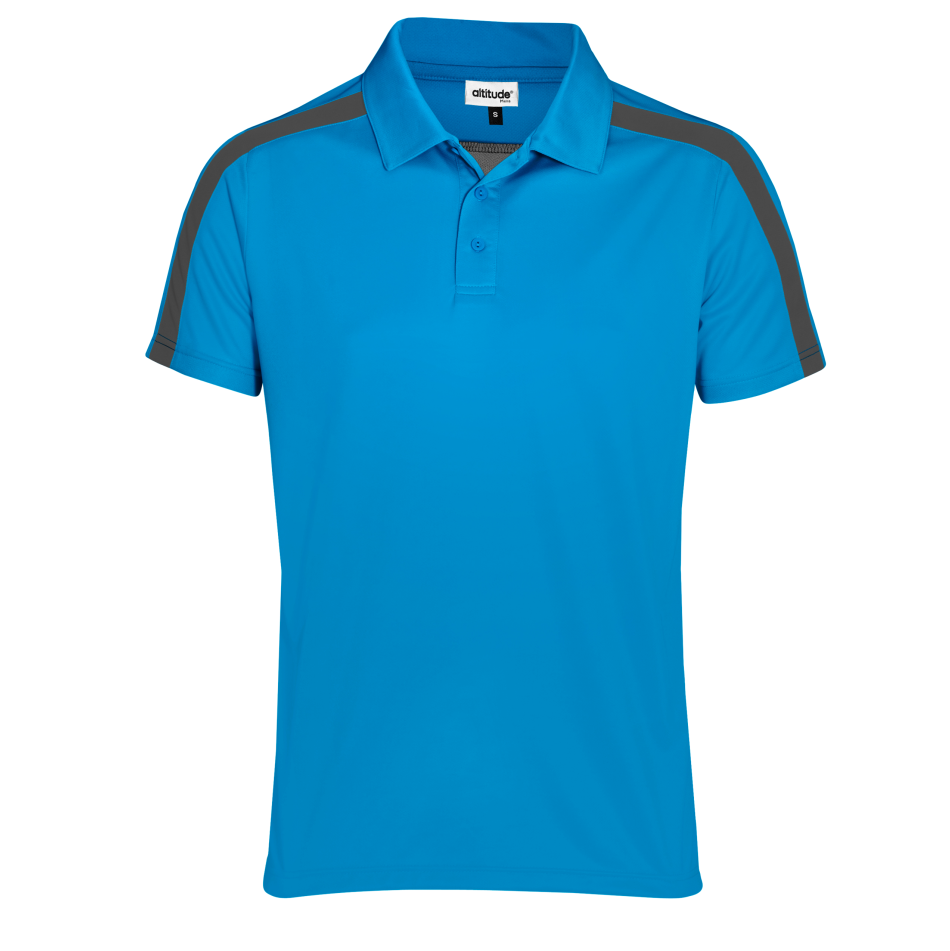 Mens Nautilus Golf Shirt - Cyan Only