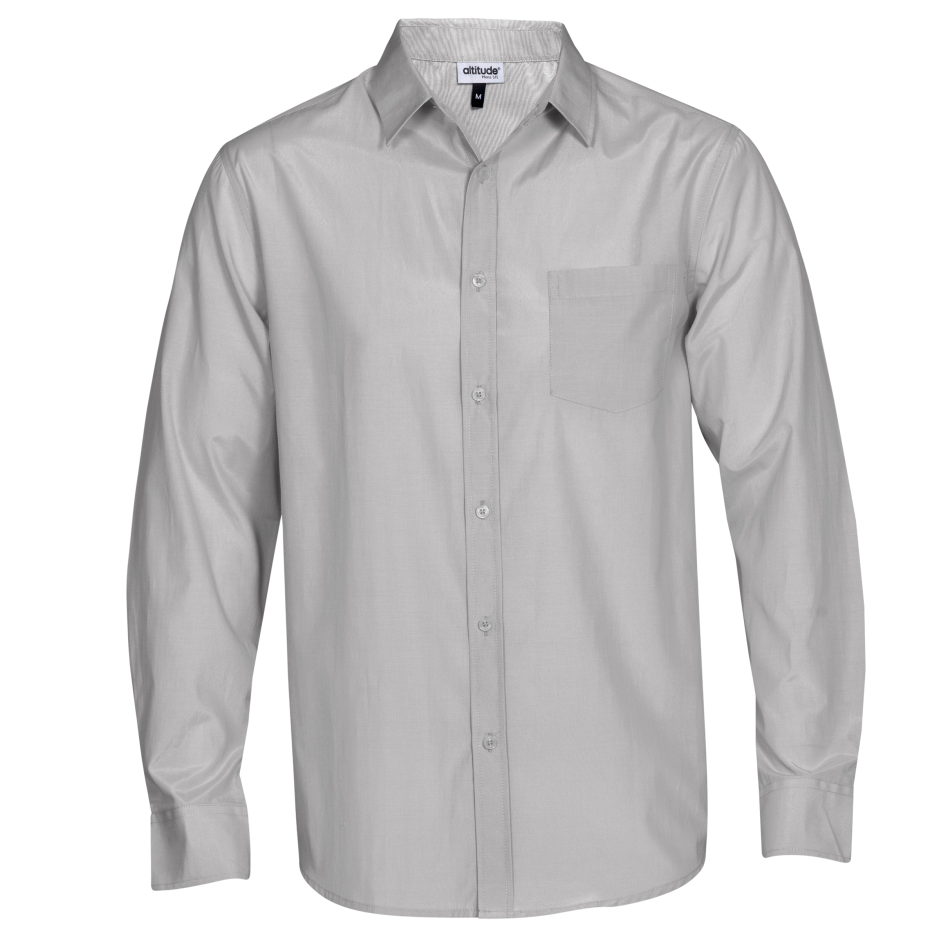 Mens Long Sleeve Portsmouth Shirt - Grey Only