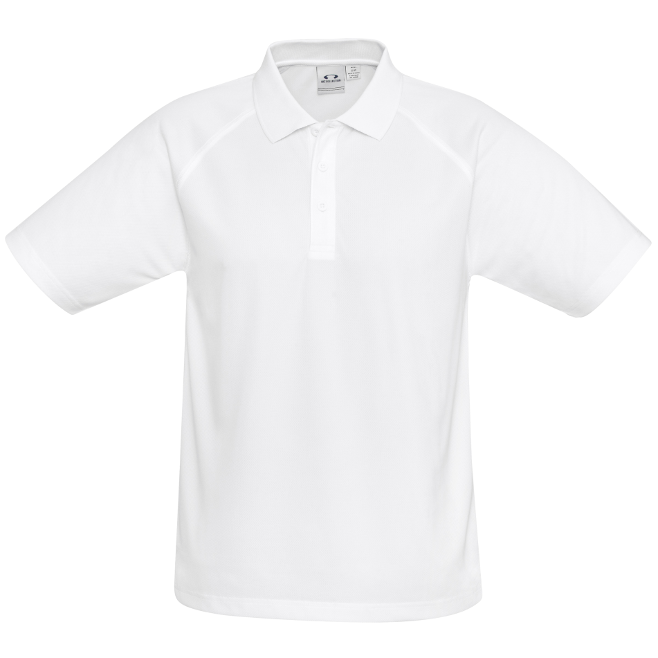 Mens Sprint Golf Shirt  - White Only