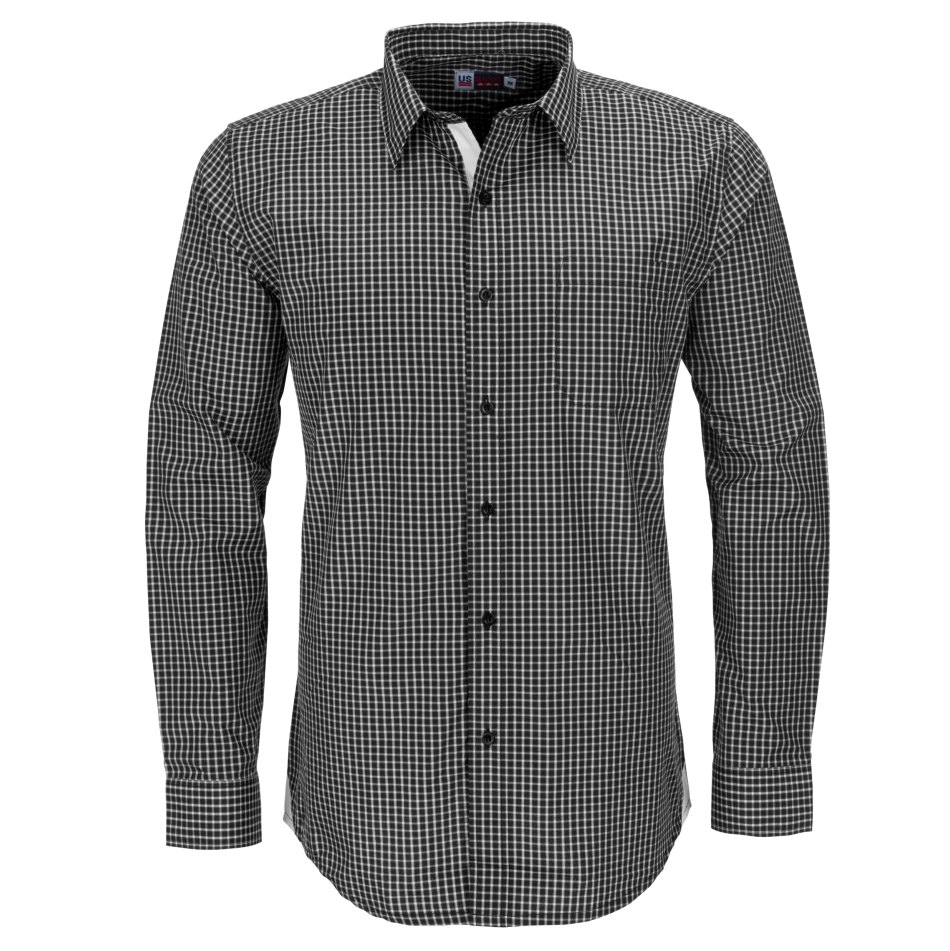 Mens Long Sleeve Kenton Shirt - Black Only
