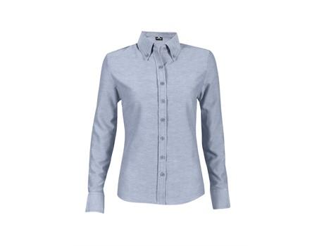 Ladies Long Sleeve Oxford Shirt