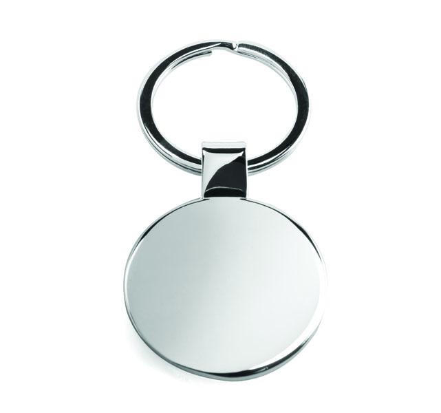Round Metal Keyring