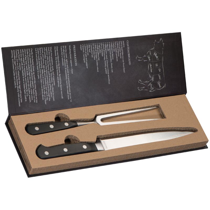 Metal "rostvrei" Carving Set In A Box