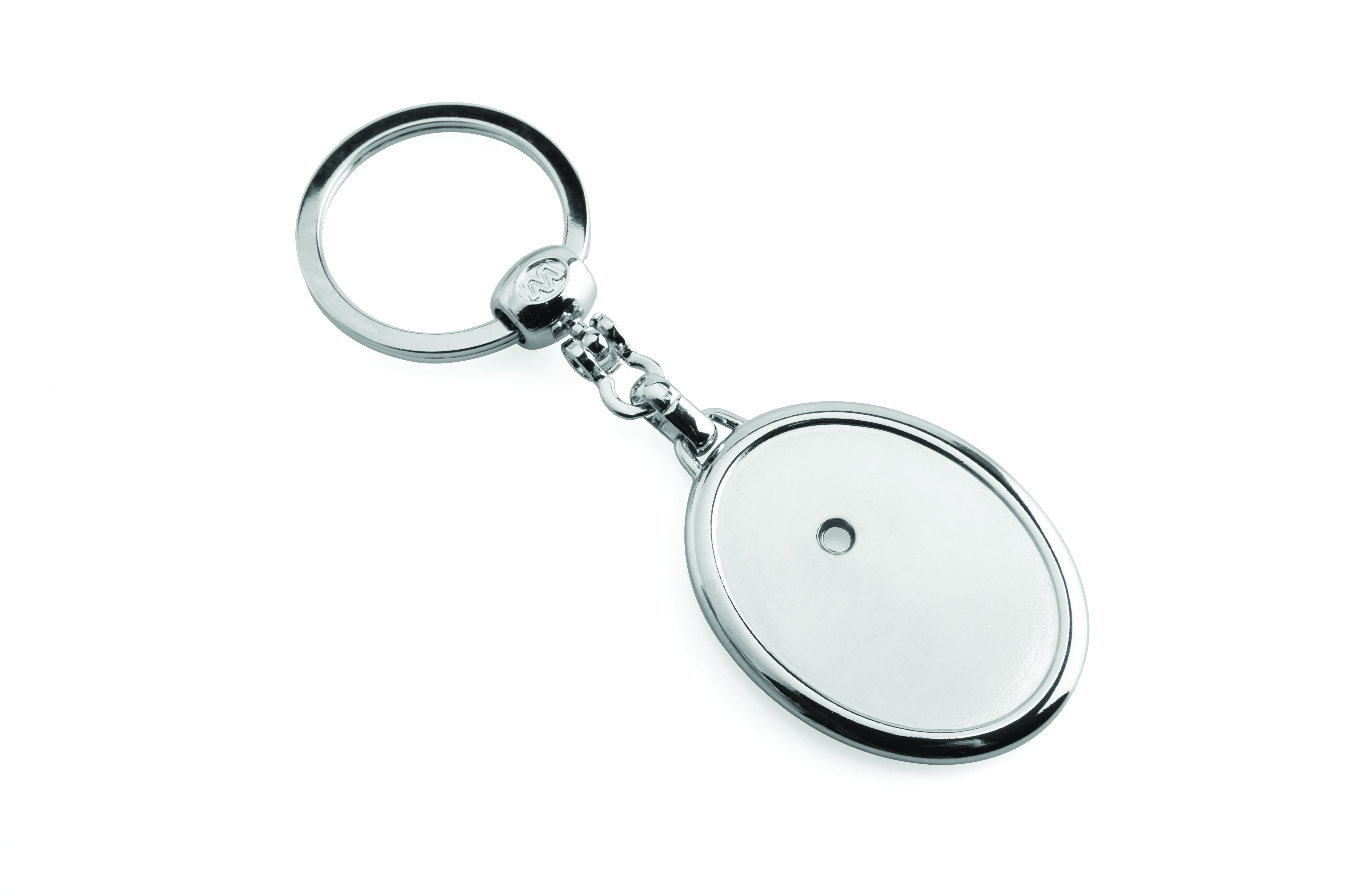 Oval Dome Keyring
